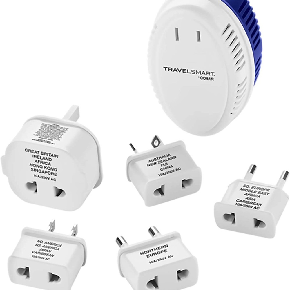 Conair Travel Voltage Converter with Plug Adapters, Universal Plug Adapters for